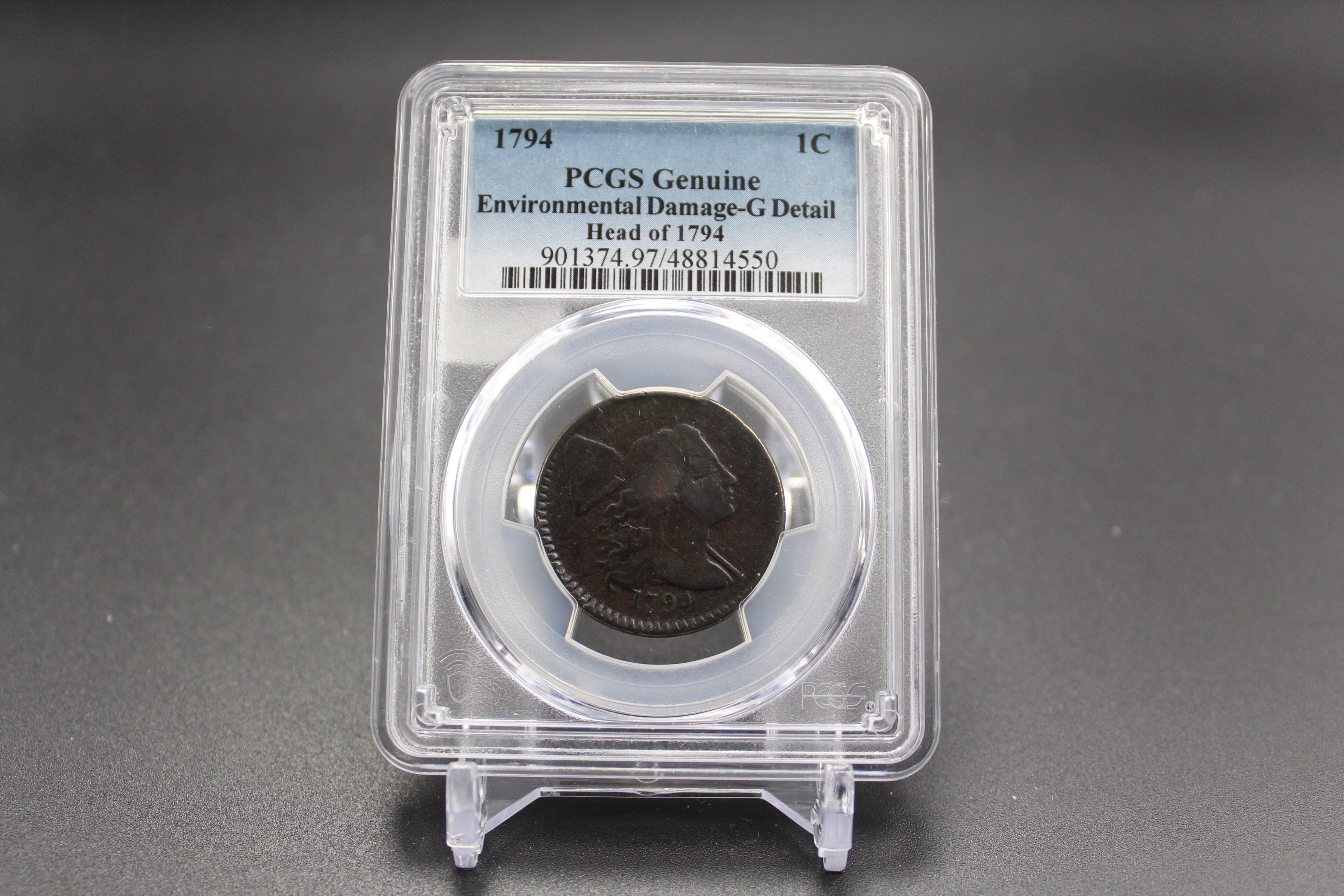 1794 Liberty Cap Cent Head of 1794 PCGS Genuine Good Details