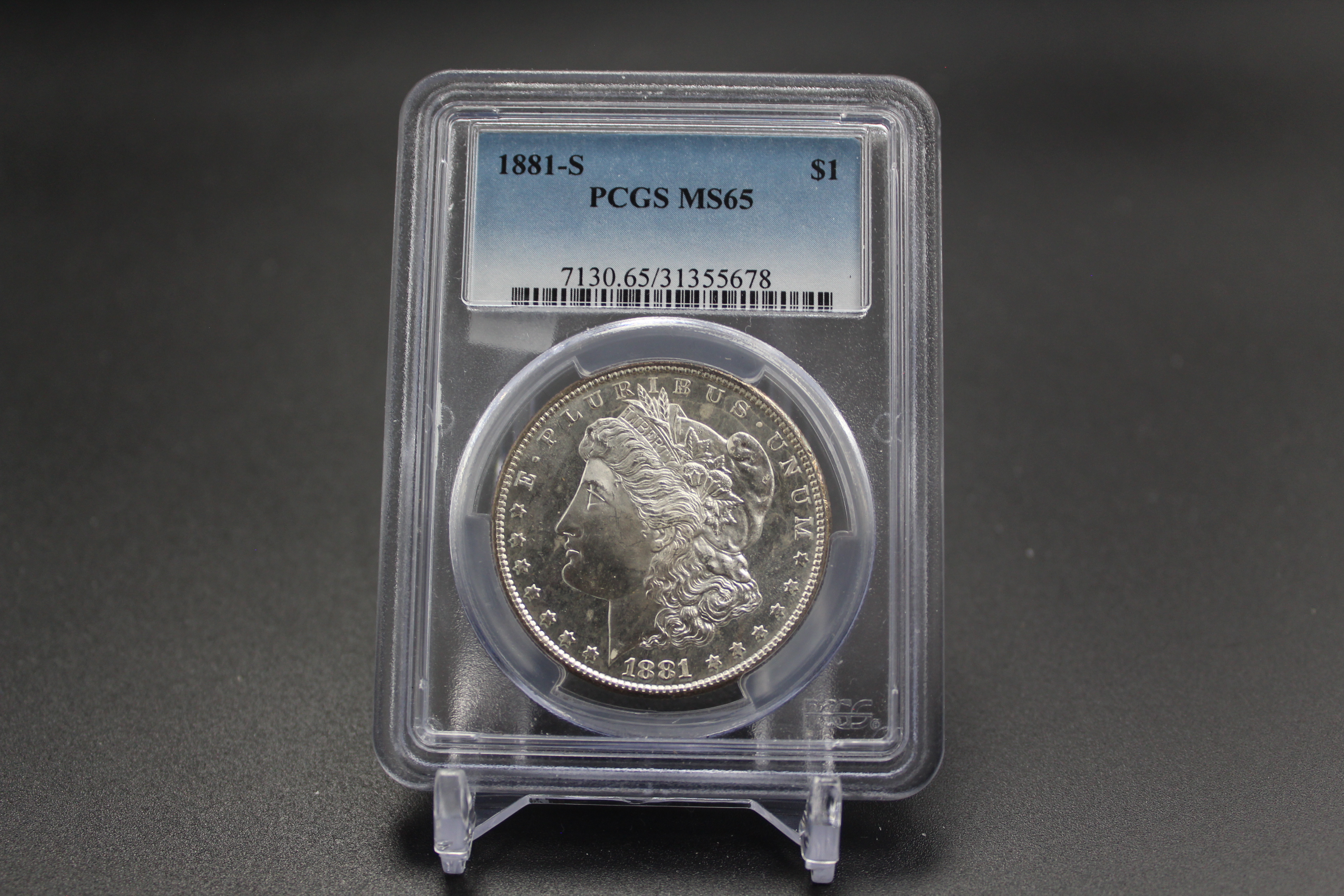 1881-S Morgan Silver Dollar PCGS MS-65