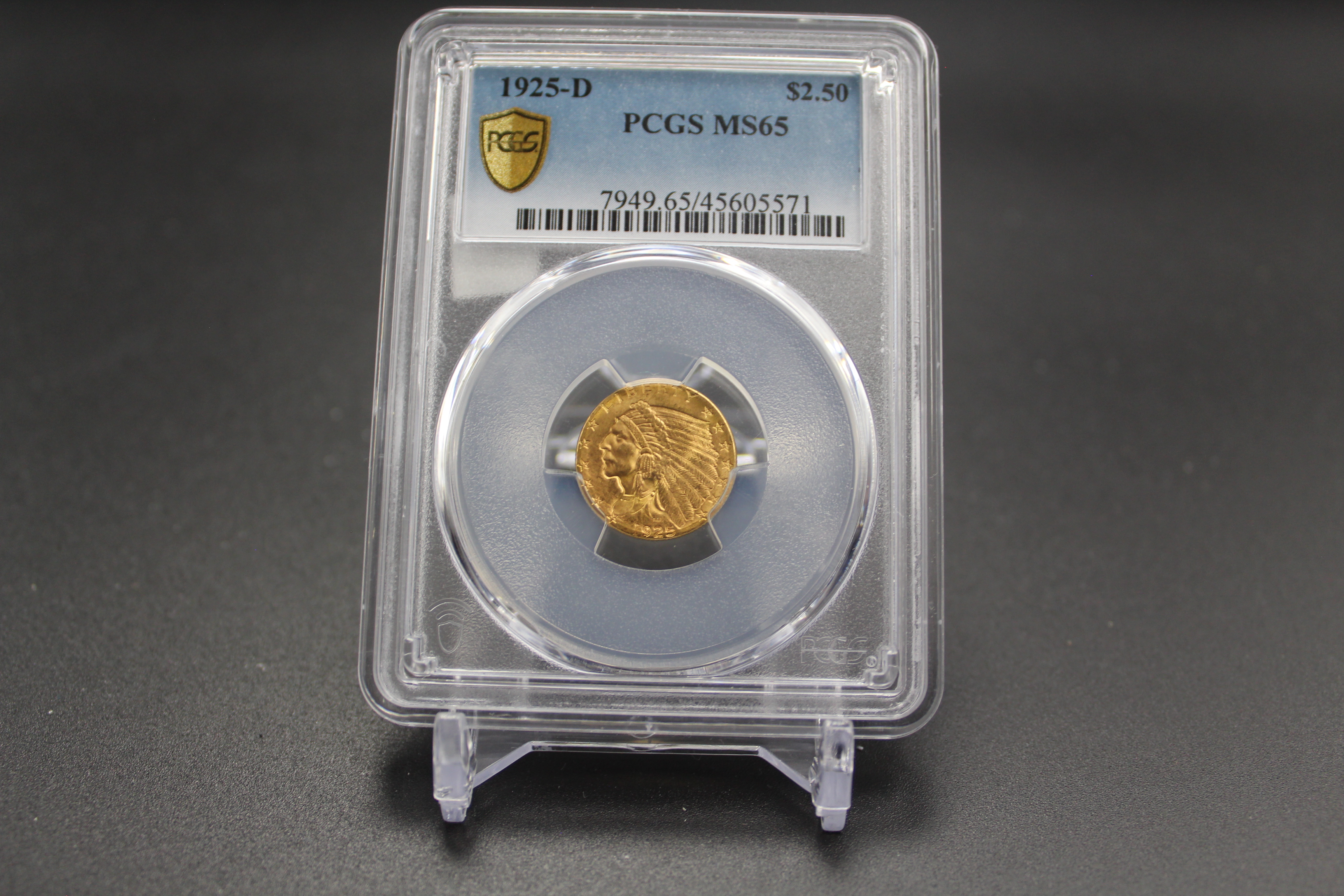 1925-D Indian Gold Quarter Eagle  25 PCGS MS-65